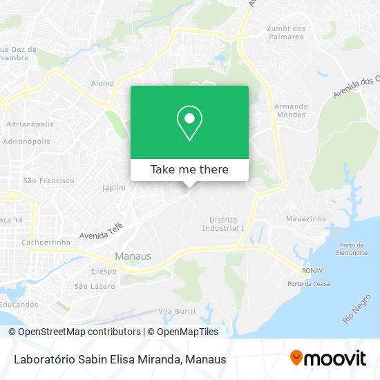 Laboratório Sabin Elisa Miranda map