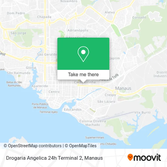 Drogaria Angelica 24h Terminal 2 map