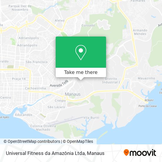 Universal Fitness da Amazônia Ltda map