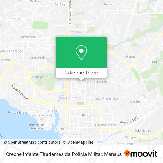 Creche Infante Tiradentes da Policia Militar map