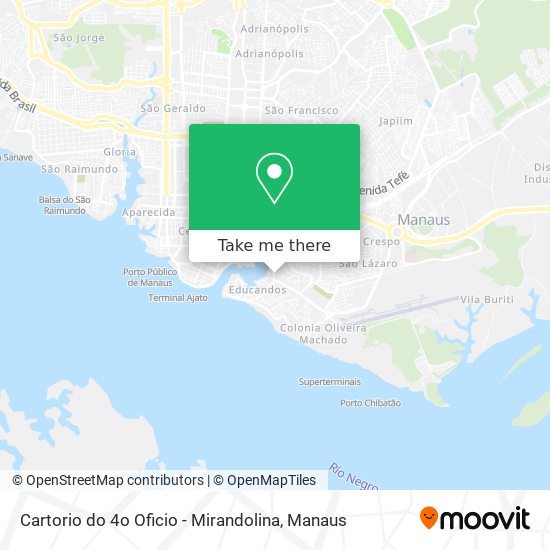 Cartorio do 4o Oficio - Mirandolina map