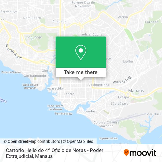 Mapa Cartorio Helio do 4º Oficio de Notas - Poder Extrajudicial