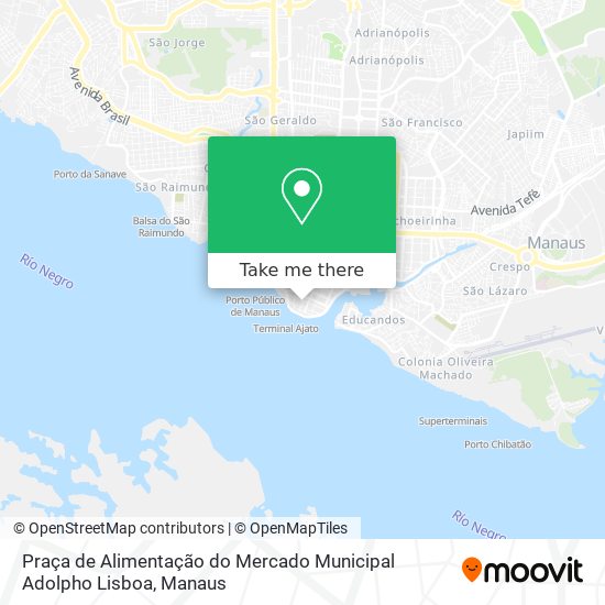 Praça de Alimentação do Mercado Municipal Adolpho Lisboa map