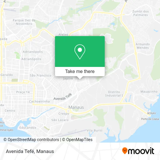 Avenida Tefé map