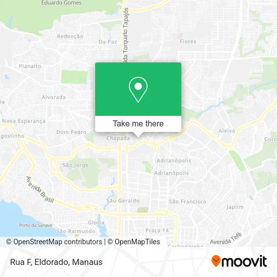 Rua F, Eldorado map