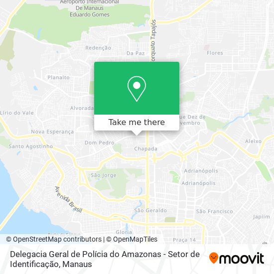 Delegacia Geral de Polícia do Amazonas - Setor de Identificação map