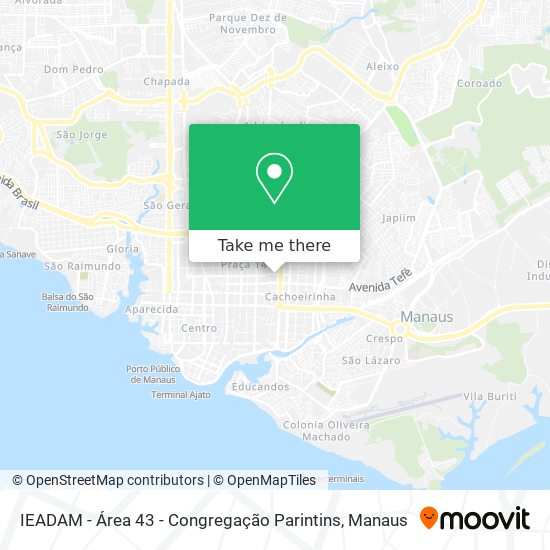 IEADAM - Área 43 - Congregação Parintins map