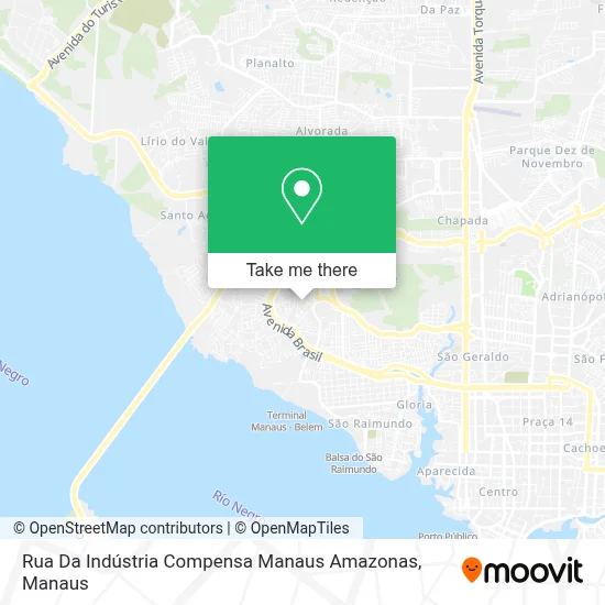 Rua Da Indústria Compensa Manaus Amazonas map
