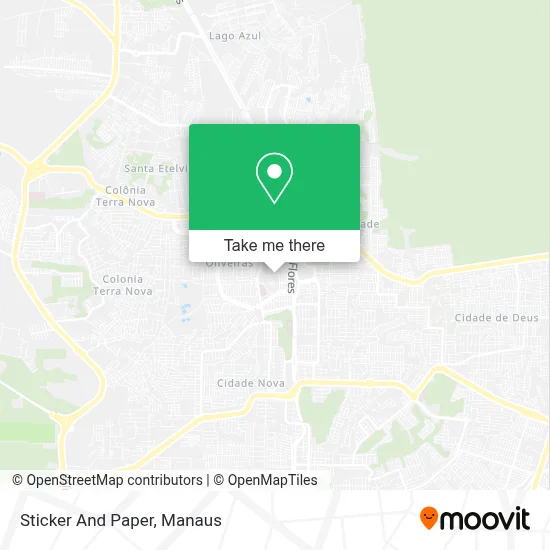 Sticker And Paper map