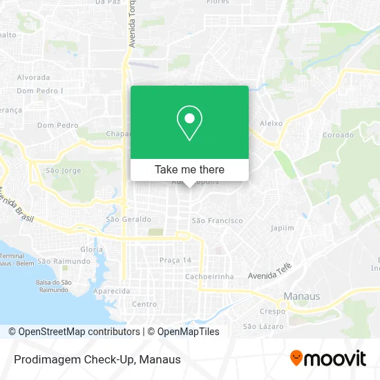 Prodimagem Check-Up map