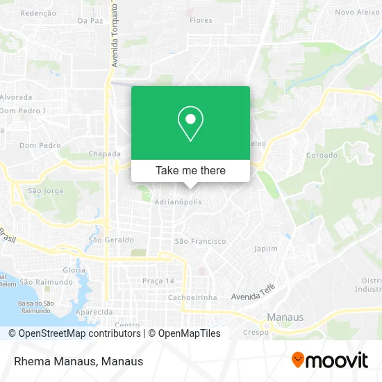 Rhema Manaus map