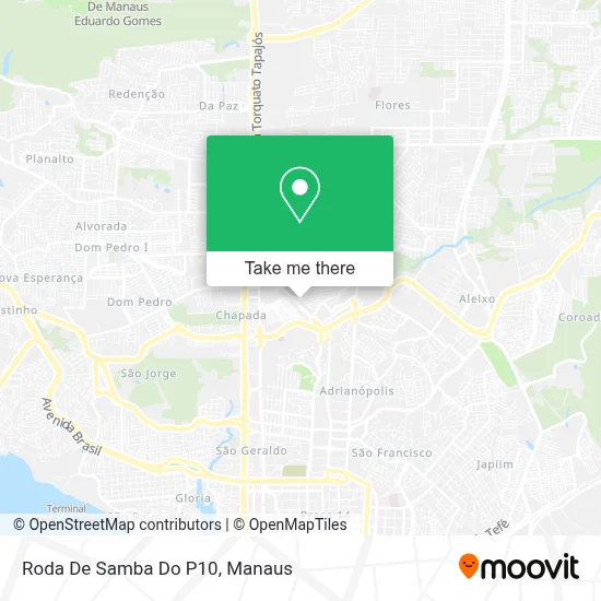 Roda De Samba Do P10 map