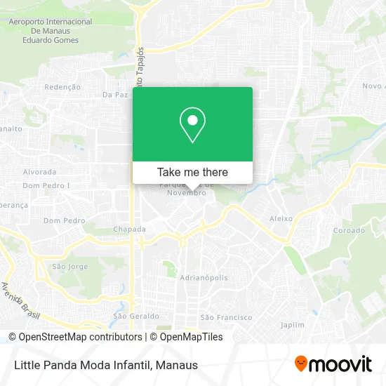 Little Panda Moda Infantil map