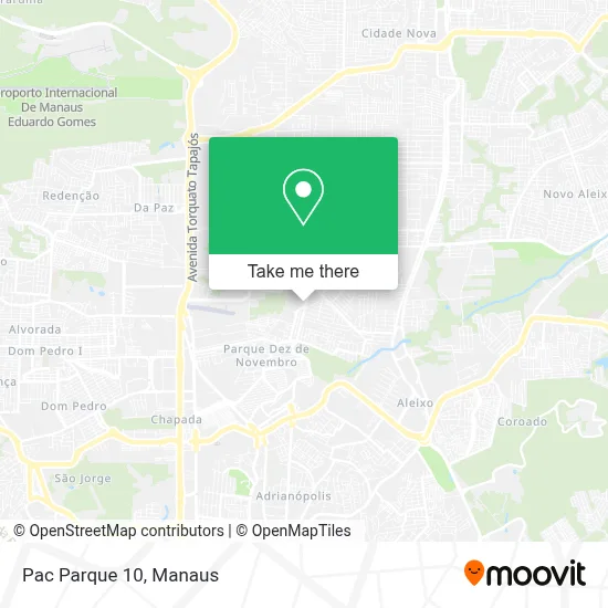 Pac Parque 10 map