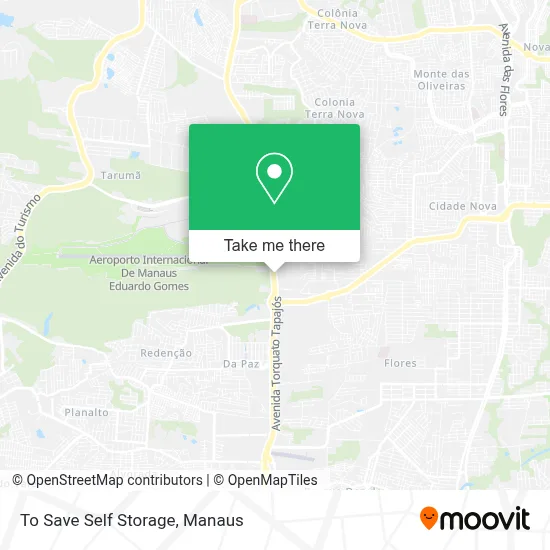 To Save Self Storage map