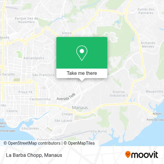 La Barba Chopp map
