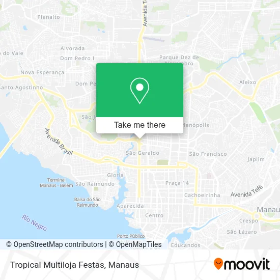 Tropical Multiloja Festas map