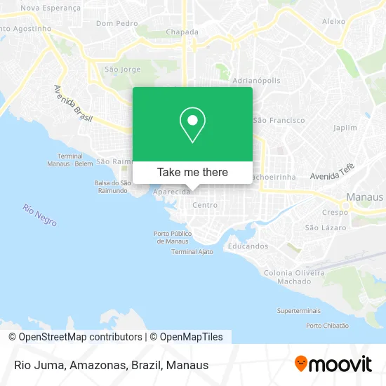 Rio Juma, Amazonas, Brazil map