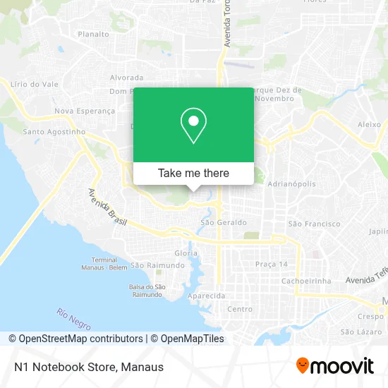 N1 Notebook Store map
