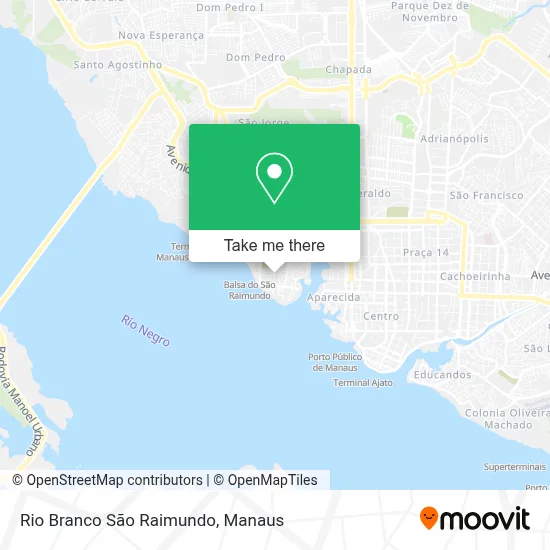 Rio Branco São Raimundo map