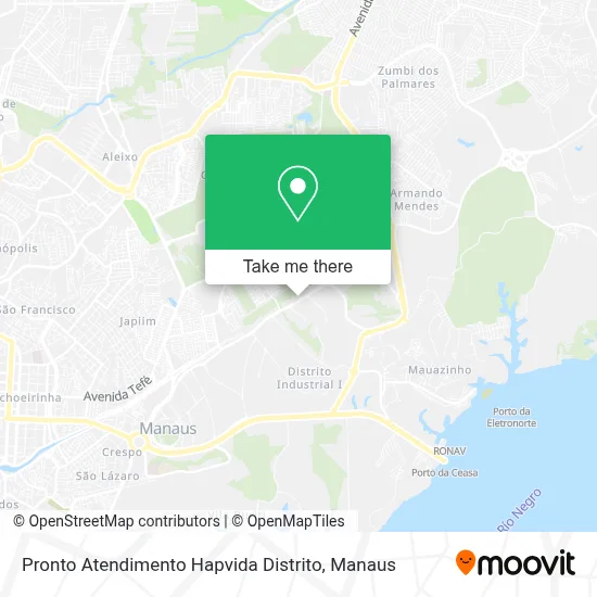 Pronto Atendimento Hapvida Distrito map