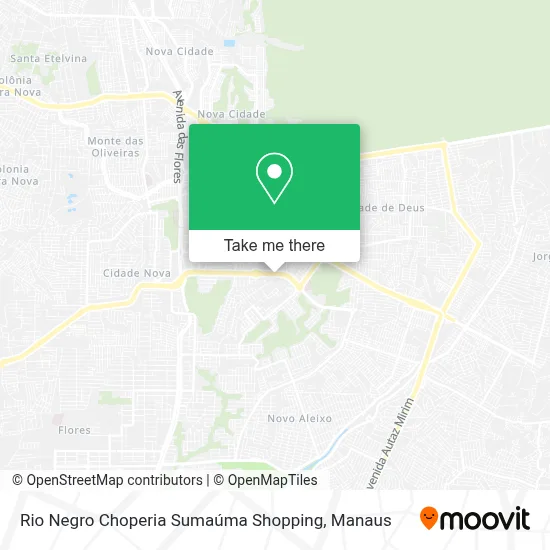 Rio Negro Choperia Sumaúma Shopping map