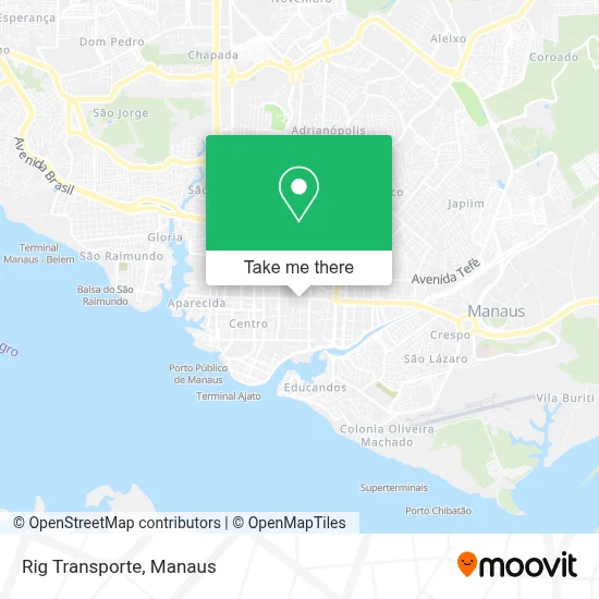 Rig Transporte map