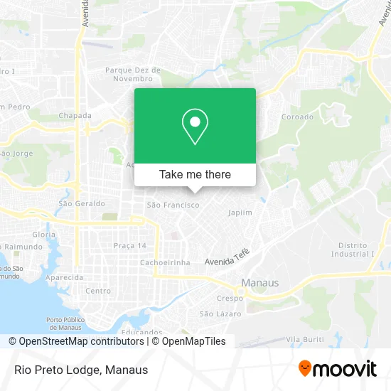 Rio Preto Lodge map