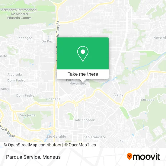 Parque Service map