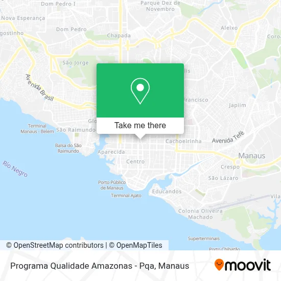 Programa Qualidade Amazonas - Pqa map