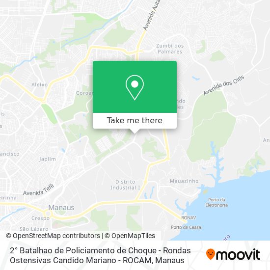 2° Batalhao de Policiamento de Choque - Rondas Ostensivas Candido Mariano - ROCAM map