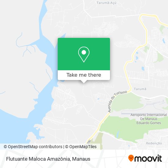 Flutuante Maloca Amazônia map