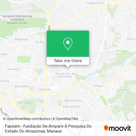 Fapeam - Fundação De Amparo À Pesquisa Do Estado Do Amazonas map