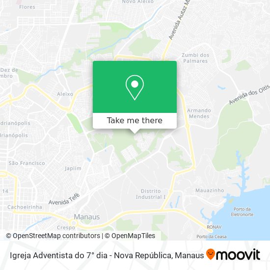 Igreja Adventista do 7° dia - Nova República map