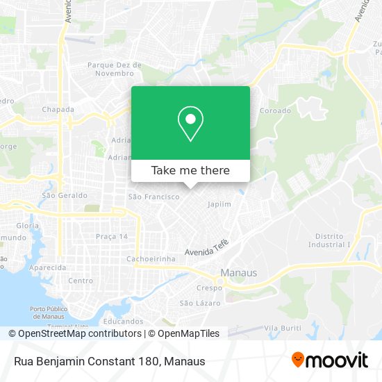 Rua Benjamin Constant 180 map