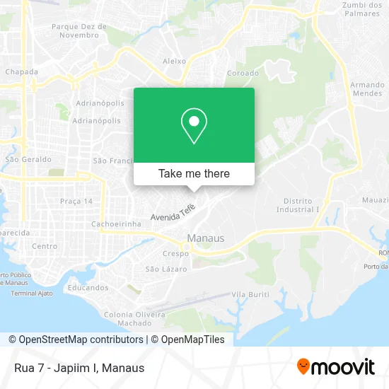 Rua 7 - Japiim I map