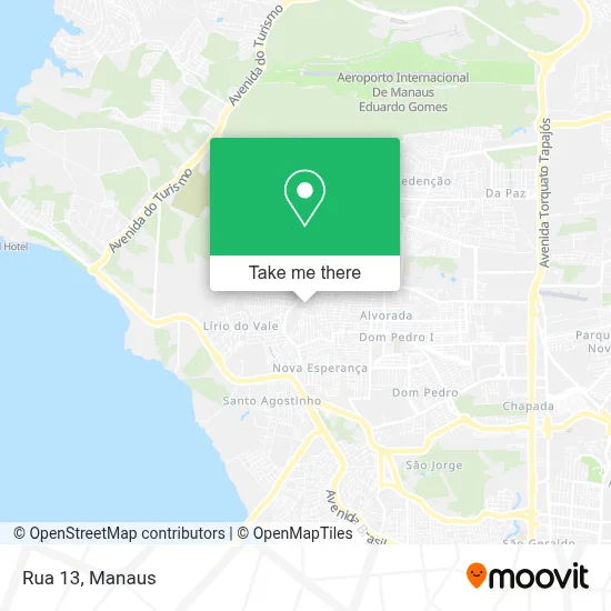 Rua 13 map