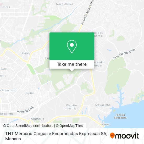 TNT Mercúrio Cargas e Encomendas Expressas SA map
