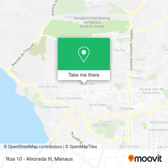 Rua 10 - Alvorada III map