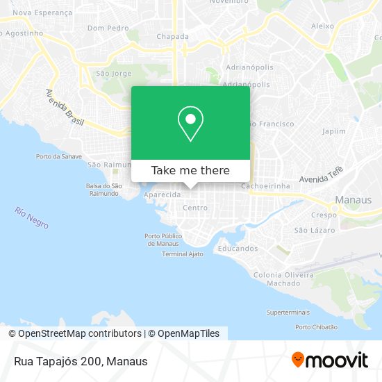 Rua Tapajós 200 map