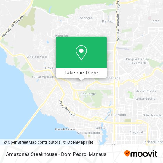 Amazonas Steakhouse - Dom Pedro map
