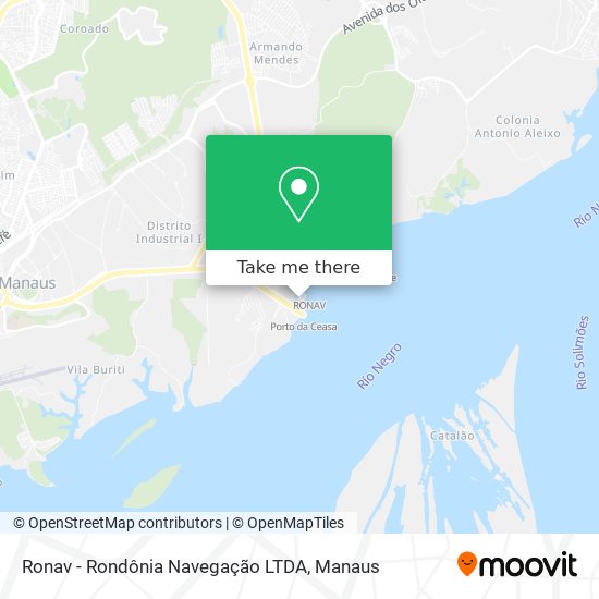 Mapa Ronav - Rondônia Navegação LTDA