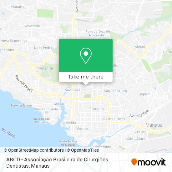 ABCD - Associação Brasileira de Cirurgiões Dentistas map