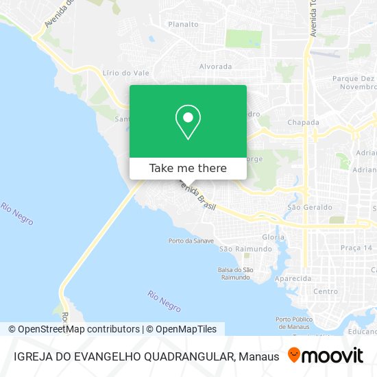 IGREJA DO EVANGELHO QUADRANGULAR map