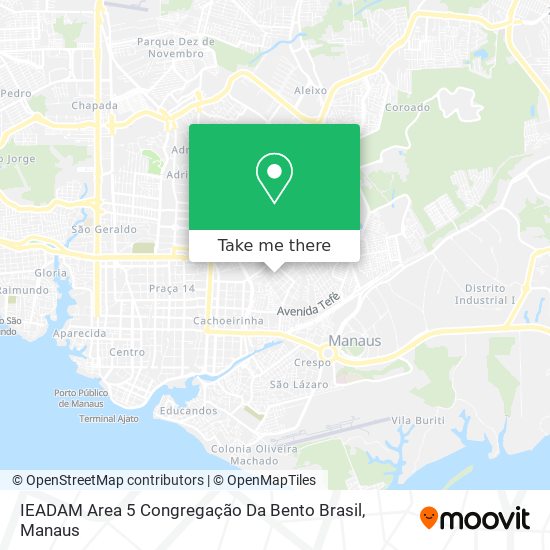 Mapa IEADAM Area 5 Congregação Da Bento Brasil