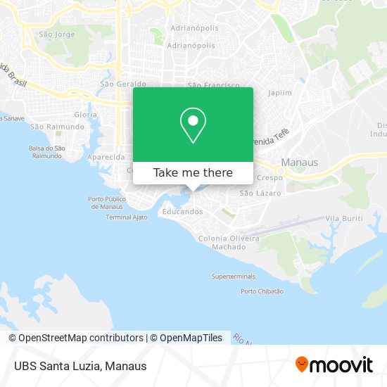 UBS Santa Luzia map