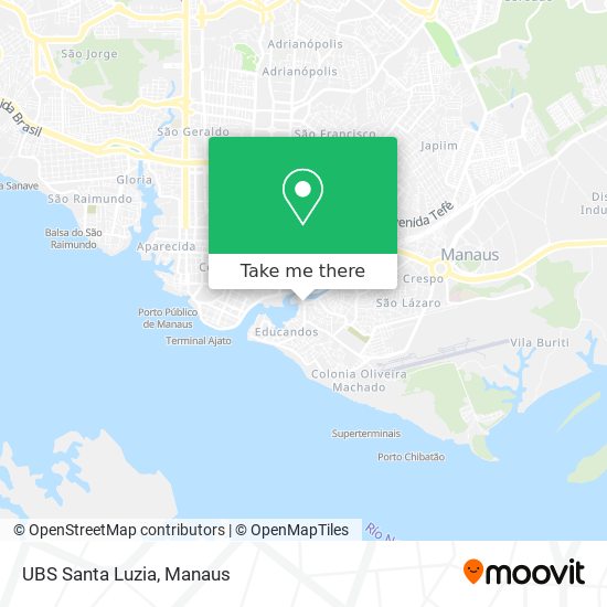 Mapa UBS Santa Luzia