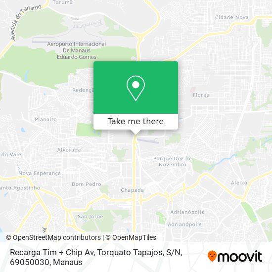 Recarga Tim + Chip Av, Torquato Tapajos, S / N, 69050030 map