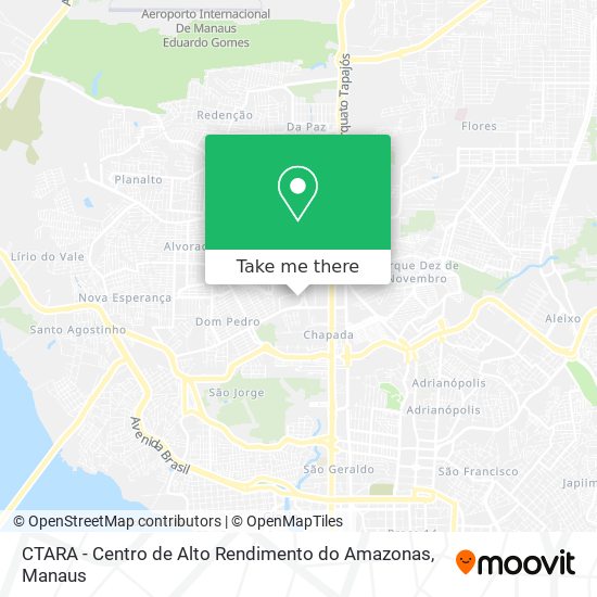 CTARA - Centro de Alto Rendimento do Amazonas map