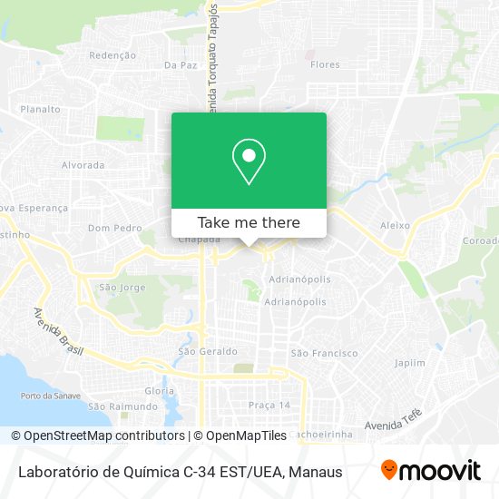 Laboratório de Química C-34 EST / UEA map